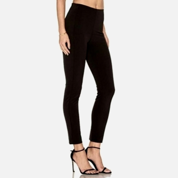 Theory Navalane Becker Black‎ High Waisted Ankle Crop Skinny Fit Pants Size 0 - Picture 1 of 6